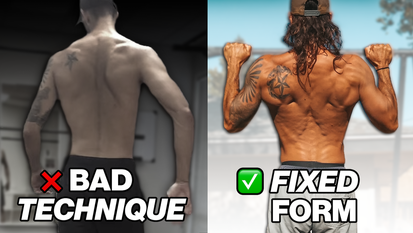 How I got Aesthetic Back Muscles without weights.